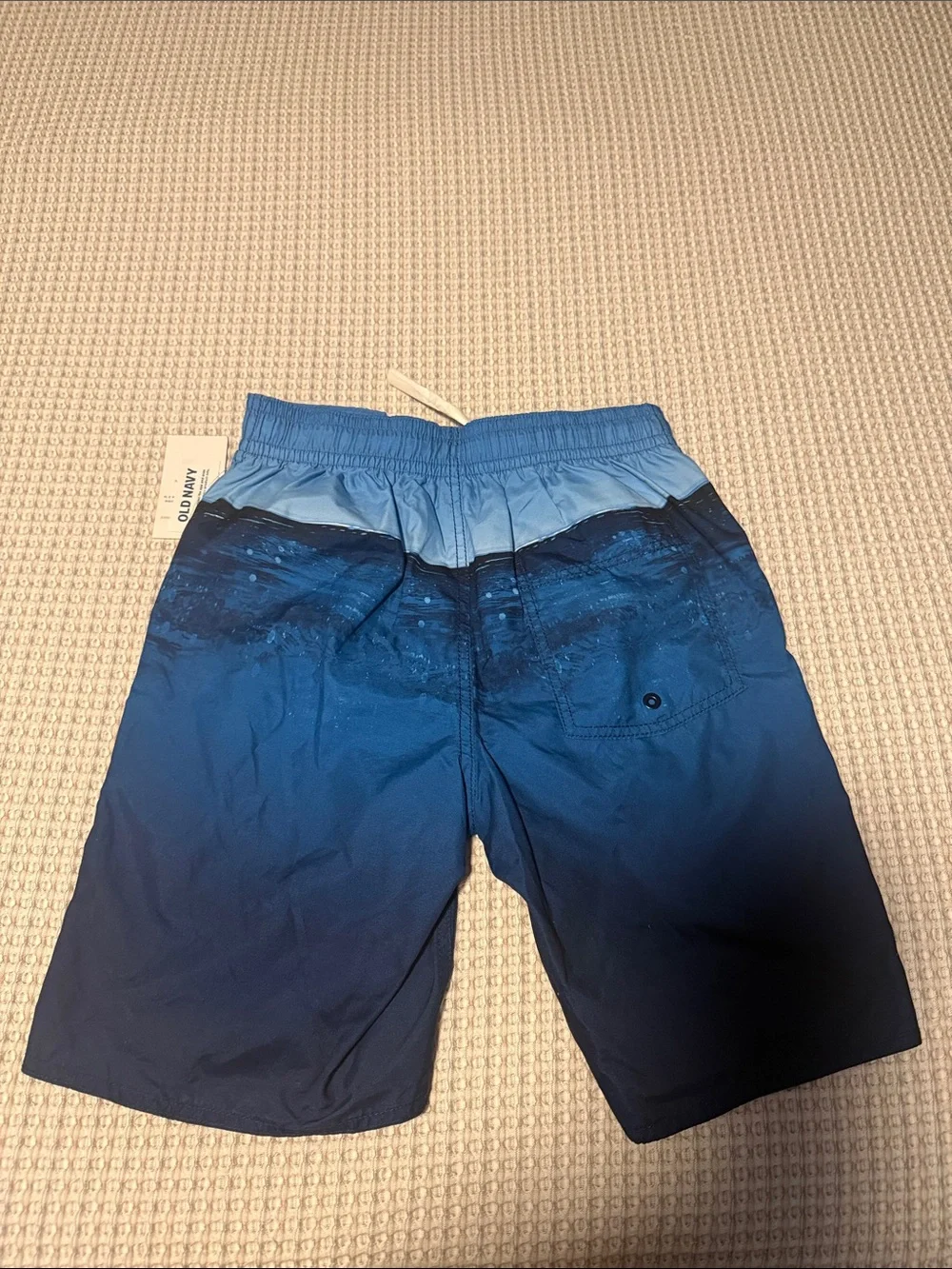 Old Navy Blue Gradient Shark Swim Shorts